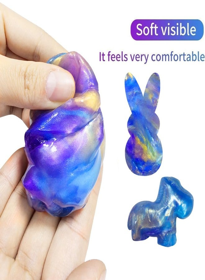 Cherislpy 6 Pcs Easter Galaxy Slime Eggs Stress Relief Toys for Kids Boys Girls Easter Basket Stuffers Eggs Fillers Party Favors Gifts - Image 4